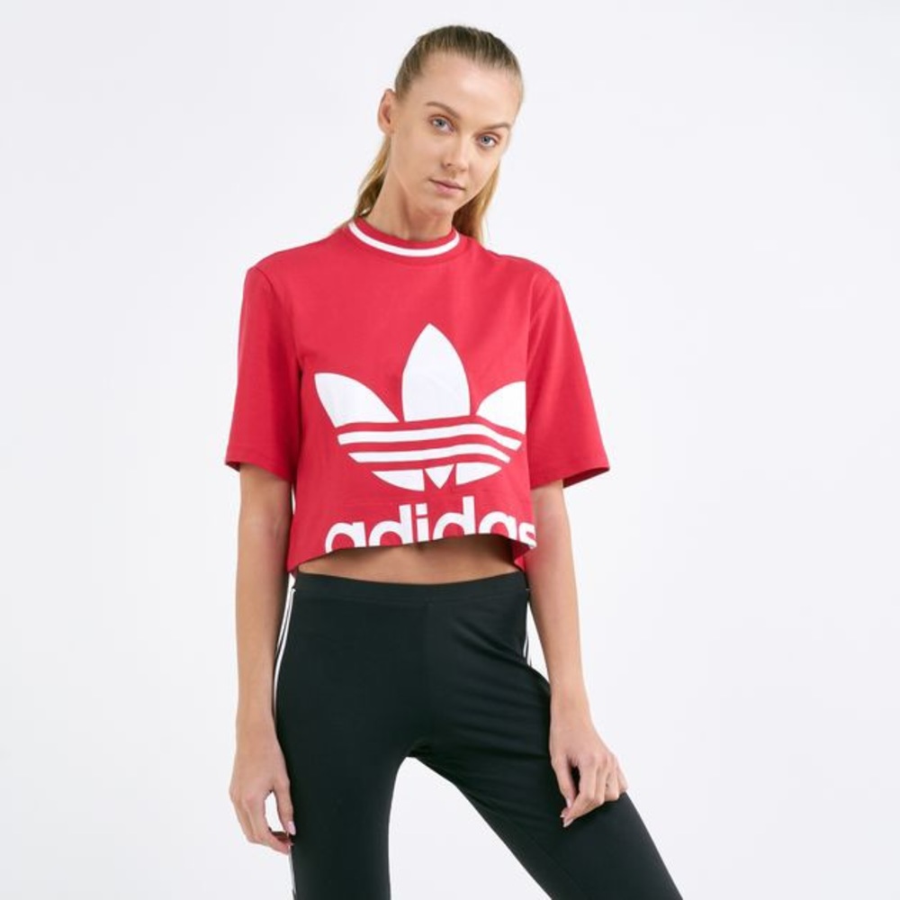 Adidas Wide Red Crop Size XS